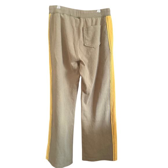 EDWIN | Olive Green and Yellow Side stripe straight leg sweatpants | XL - Picture 2 of 6